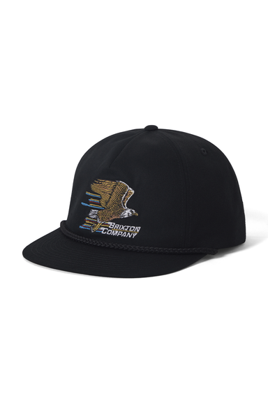 Brixton Free HP Snapback in Black