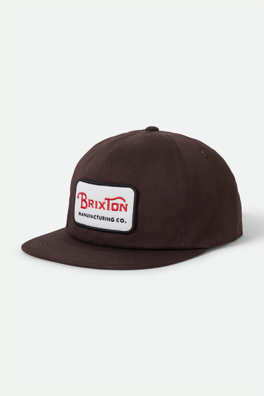 Brixton Grade HP Snapback in Pinecone Brown