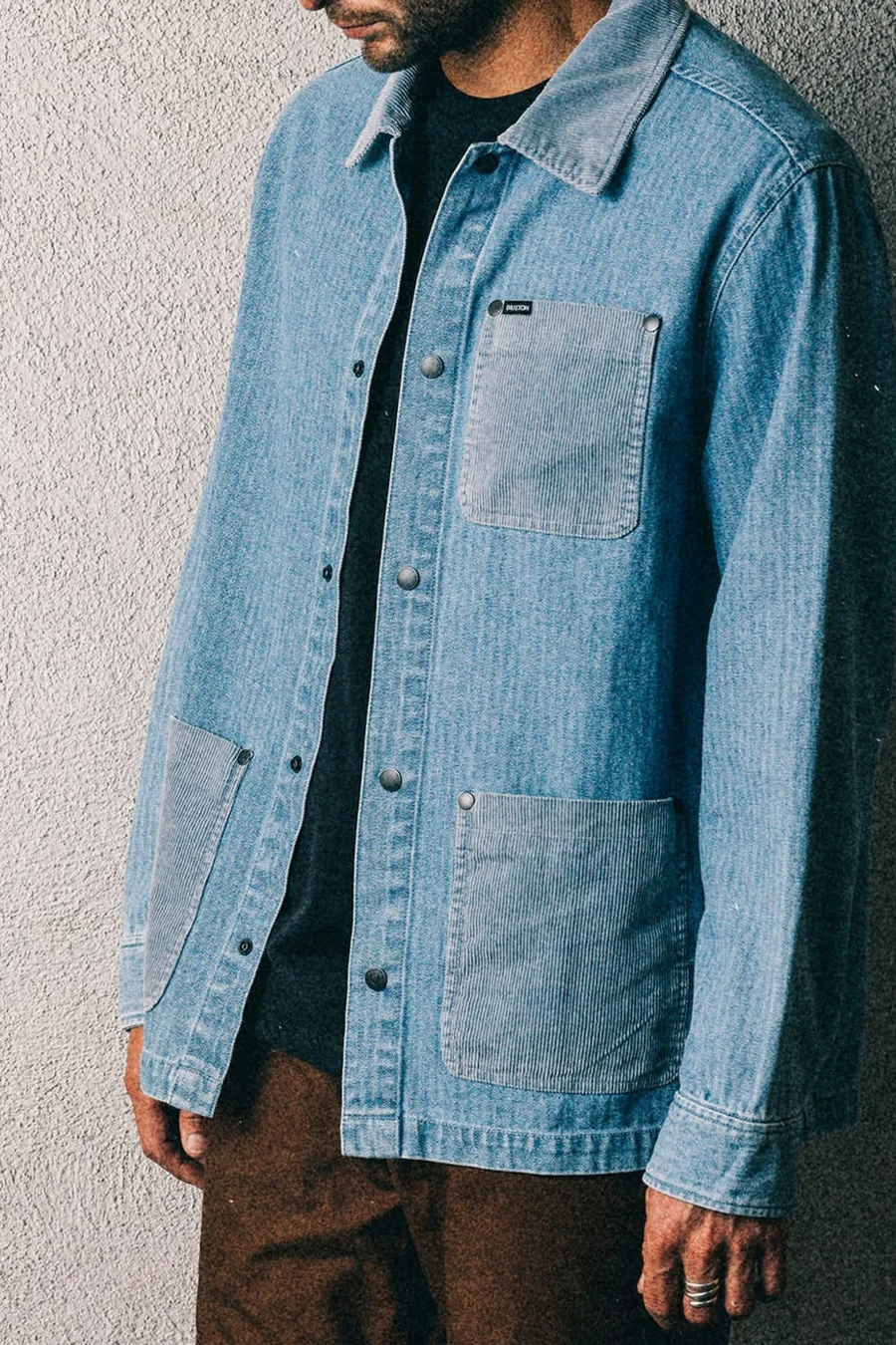 Men's Brixton Herringbone LW Chore Coat