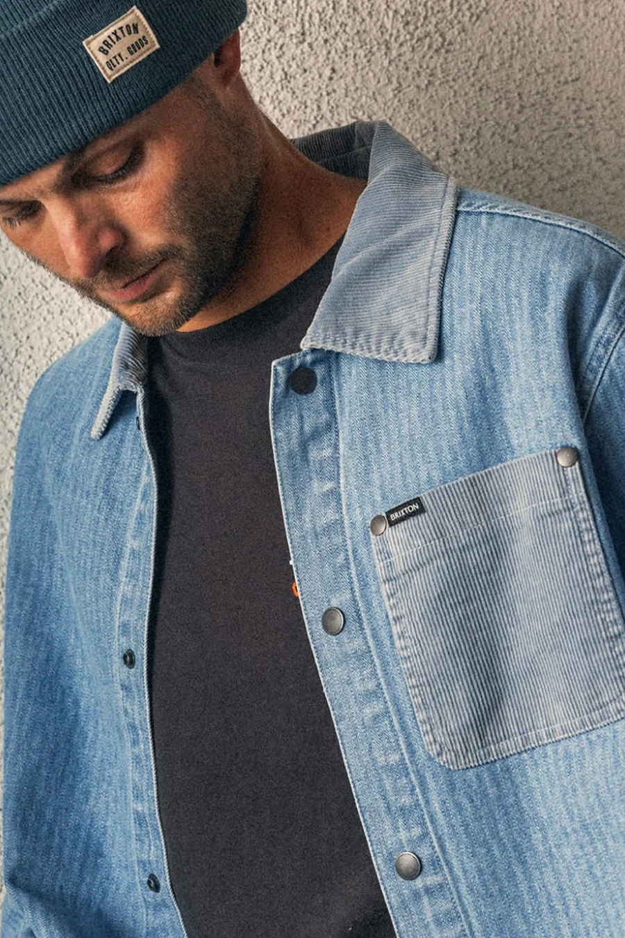 Men's Brixton Herringbone LW Chore Coat
