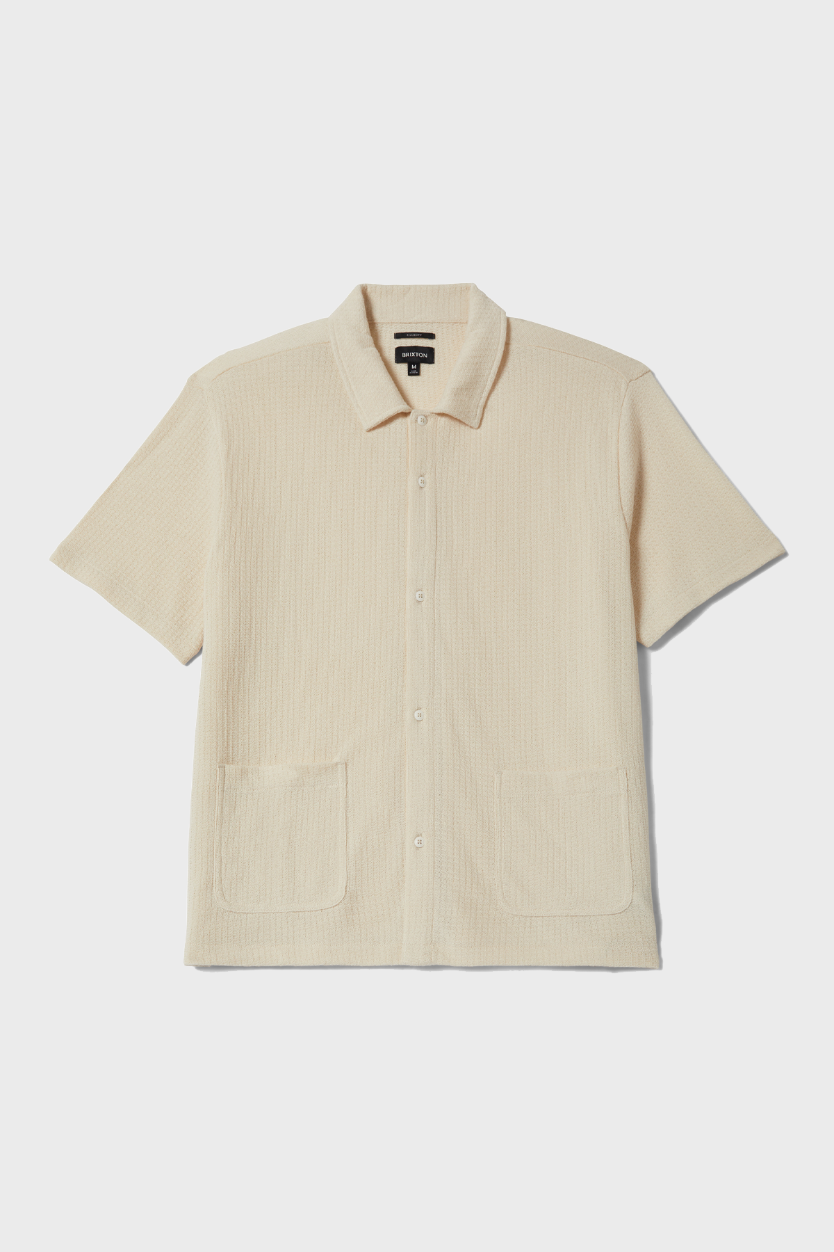 Men's Brixton Poolside SS Knit in Off White