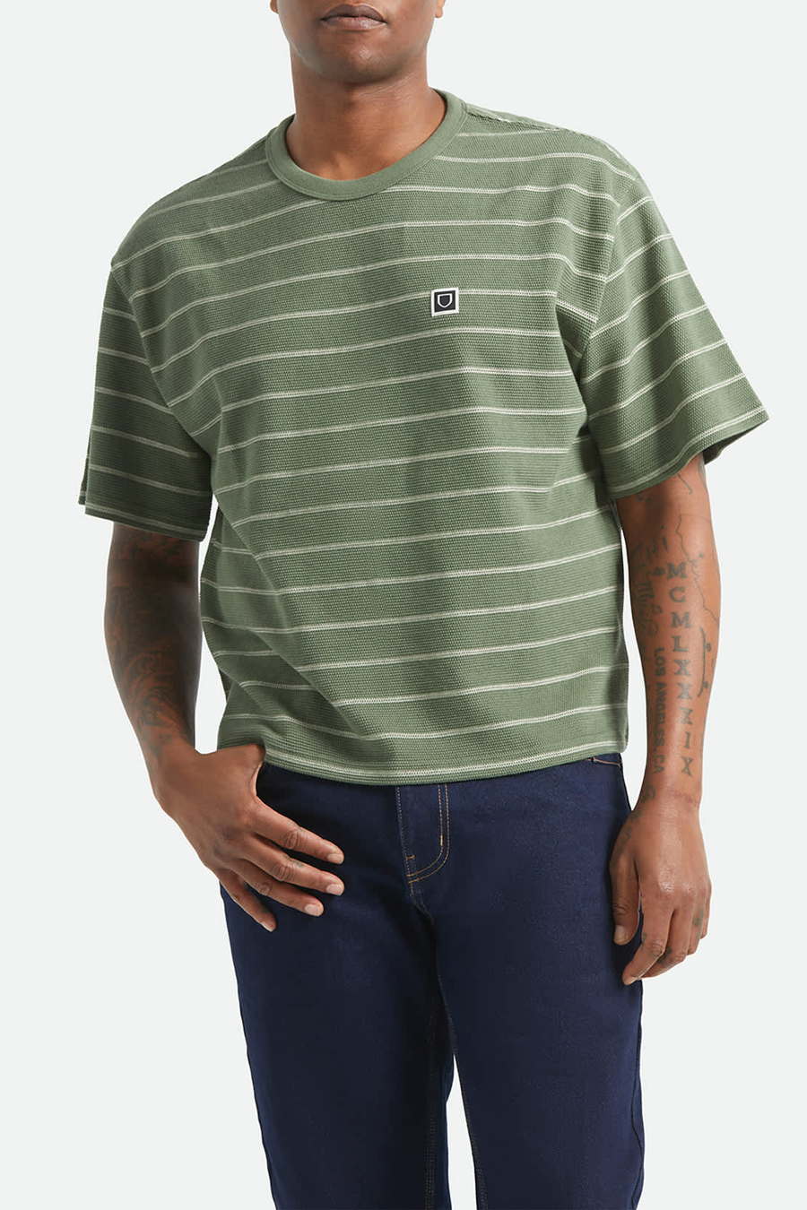 Men's Brixton Shield Pique S/S Boxy Knit