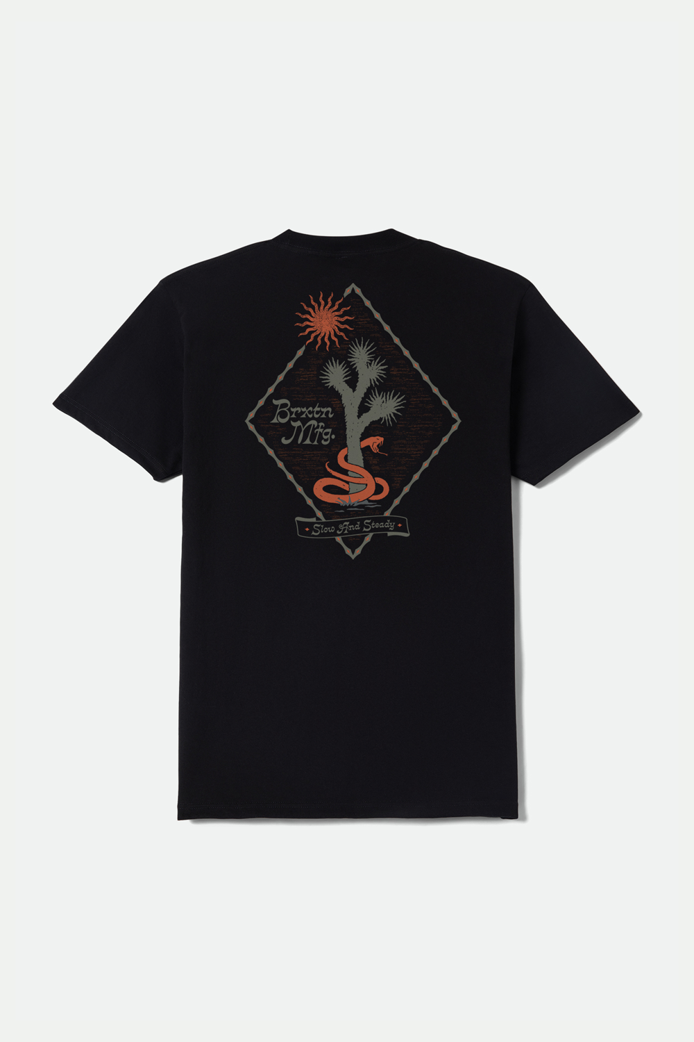 Men's Brixton Steady S/S Tee in Black