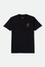 Men's Brixton Steady S/S Tee in Black