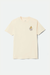 Men's Brixton Steady S/S Tee in Cream