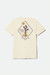 Men's Brixton Steady S/S Tee in Cream