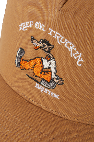 Brixton Stride MP Trucker Hat in Washed Copper