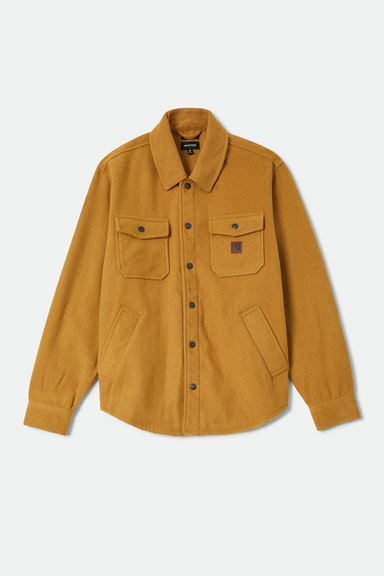Men's Brixton Textured Durham Jacket in Rinsed Ochre