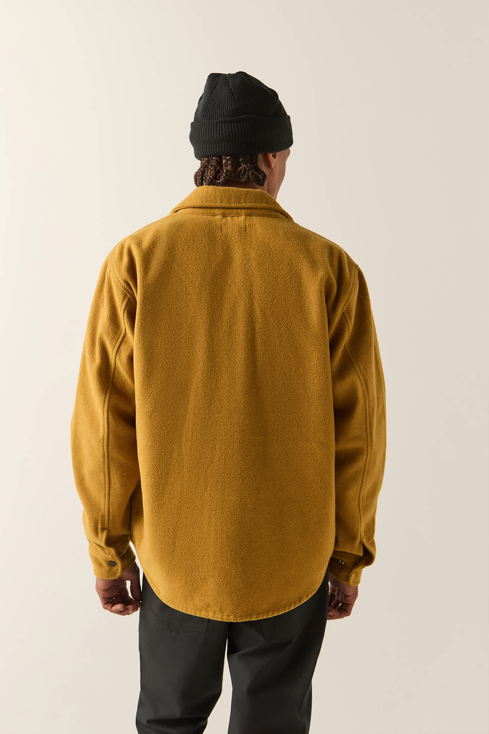 Men's Brixton Textured Durham Jacket in Rinsed Ochre