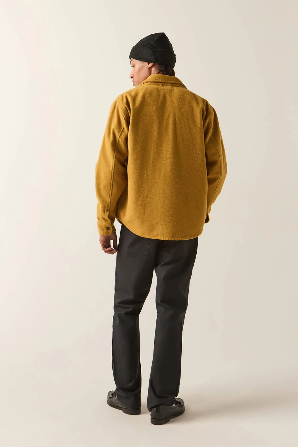 Men's Brixton Textured Durham Jacket in Rinsed Ochre