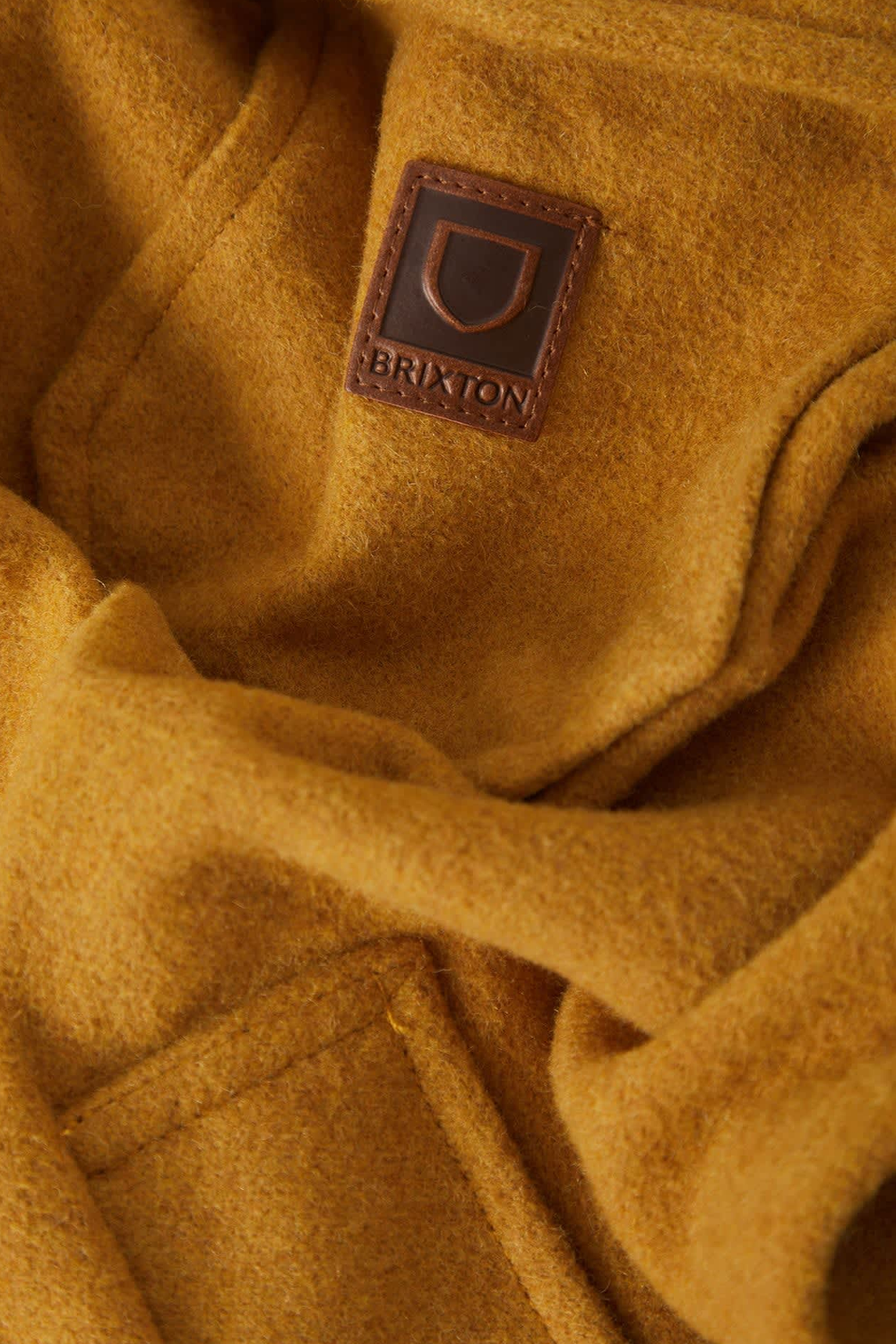 Men's Brixton Textured Durham Jacket in Rinsed Ochre