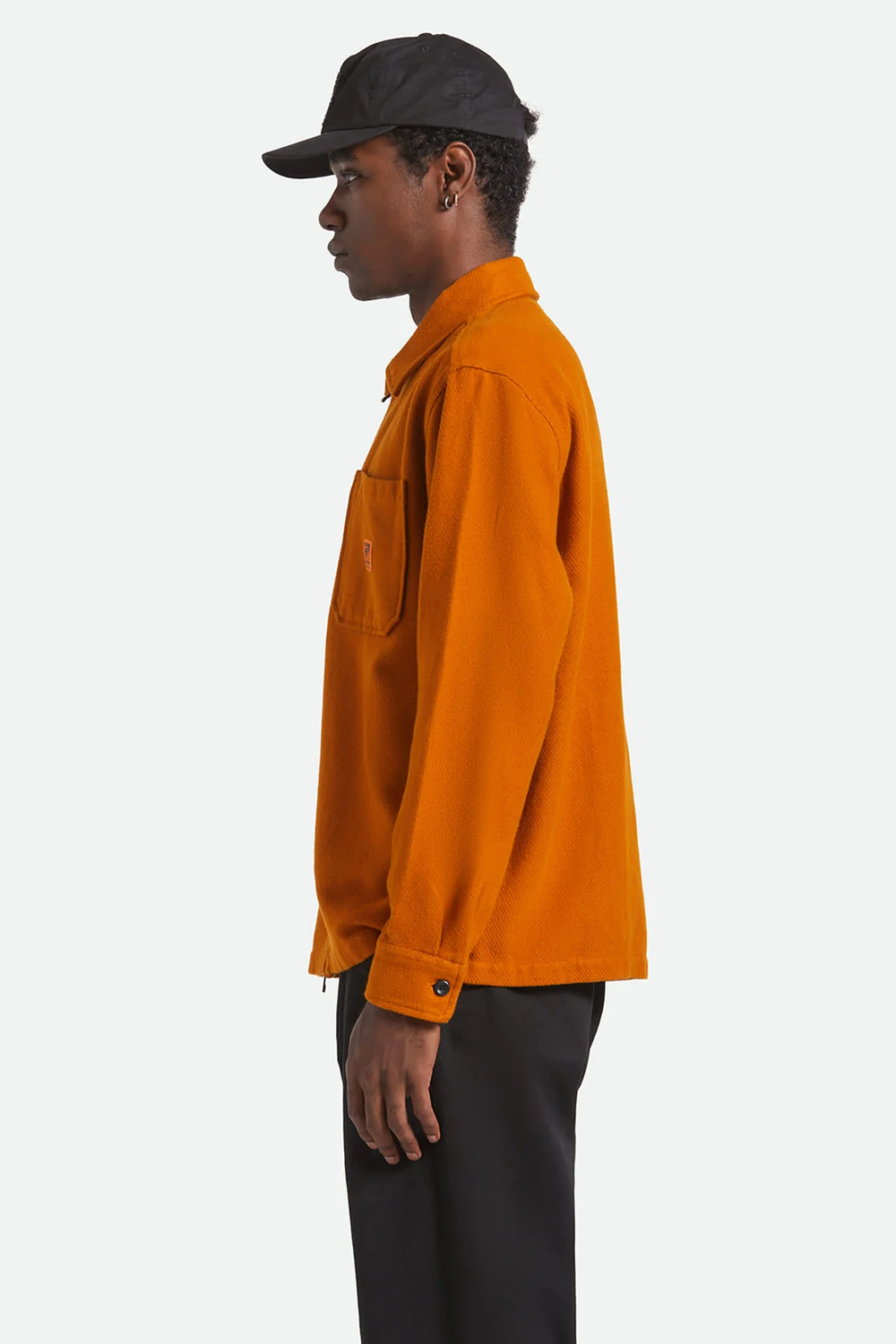 Brixton Union Zip Flannel in Rustic Caramel