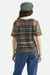 Women's Brixton Varsity Tee in Multi Retro Stripe