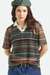 Women's Brixton Varsity Tee in Multi Retro Stripe