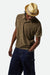 Men's Brixton Weekend Terry Cloth S/S Polo in Ivy Green