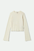 Women's Brixton Dolly Slim LS Knit Tee in Off White