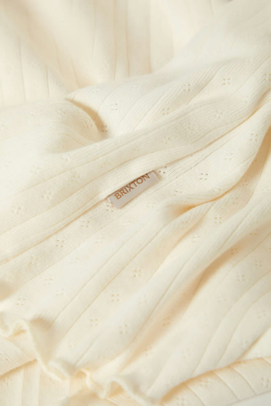 Women's Brixton Dolly Slim LS Knit Tee in Off White