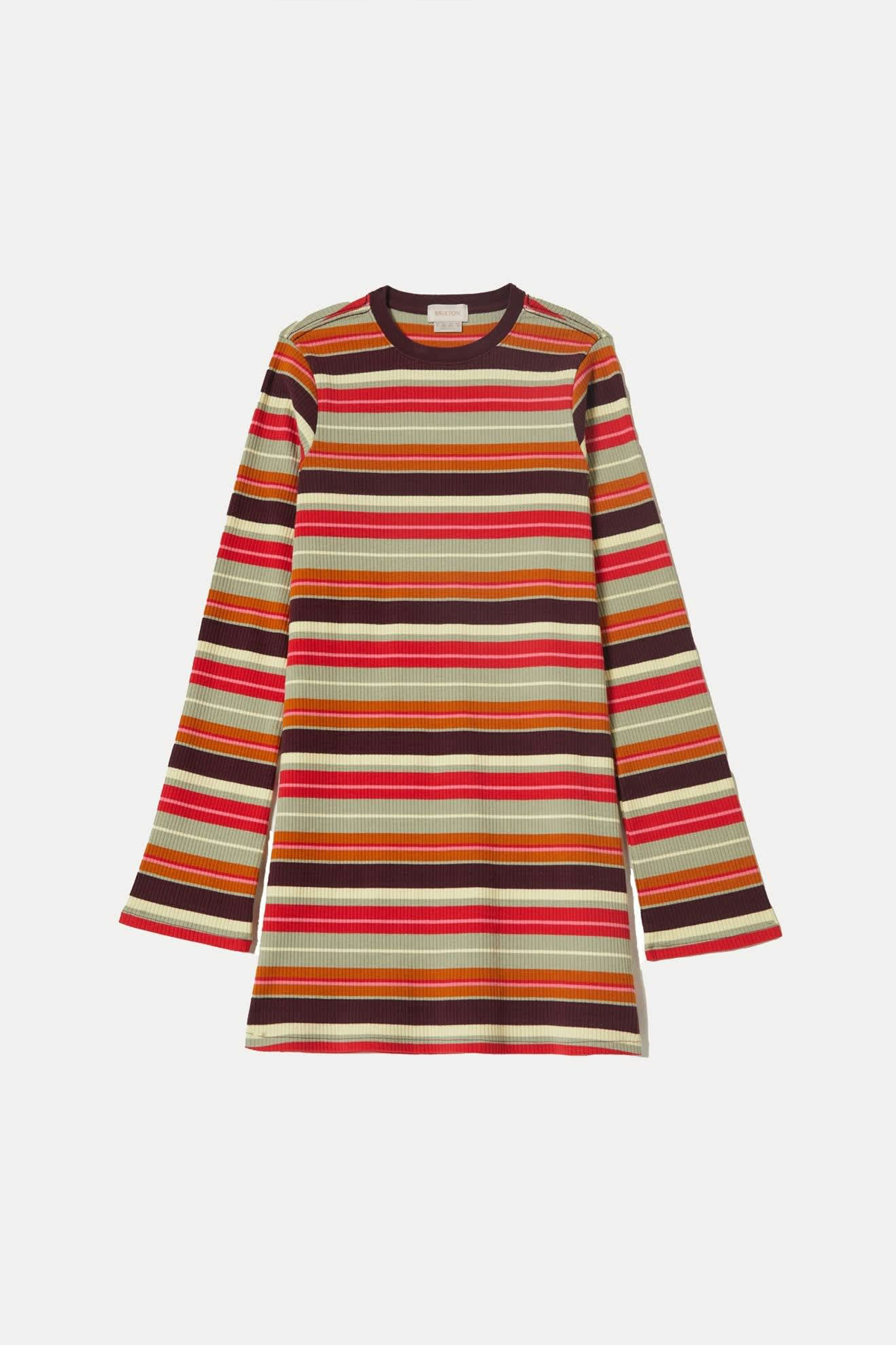 Women's Brixton Dolly LS Knit Dress in Multi Stripe