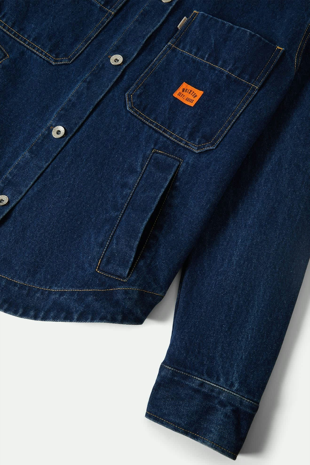 Women's Brixton Durham Shirt Jacket in Rinse Denim