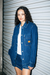 Women's Brixton Durham Shirt Jacket in Rinse Denim