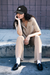 Women's Brixton Hudson Lounge S/S Woven in Washed Copper & Whitecap