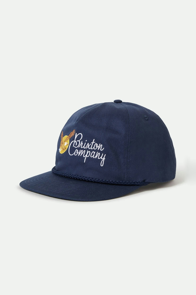 Brixton Soar HP Snapback in Washed Navy