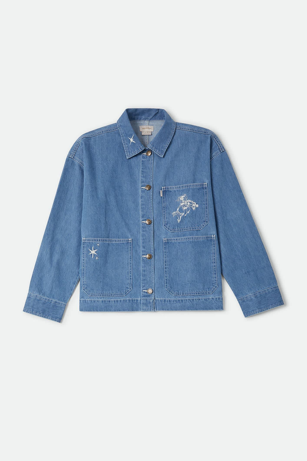 Women's Brixton Barn Jacket in Light Stone Wash