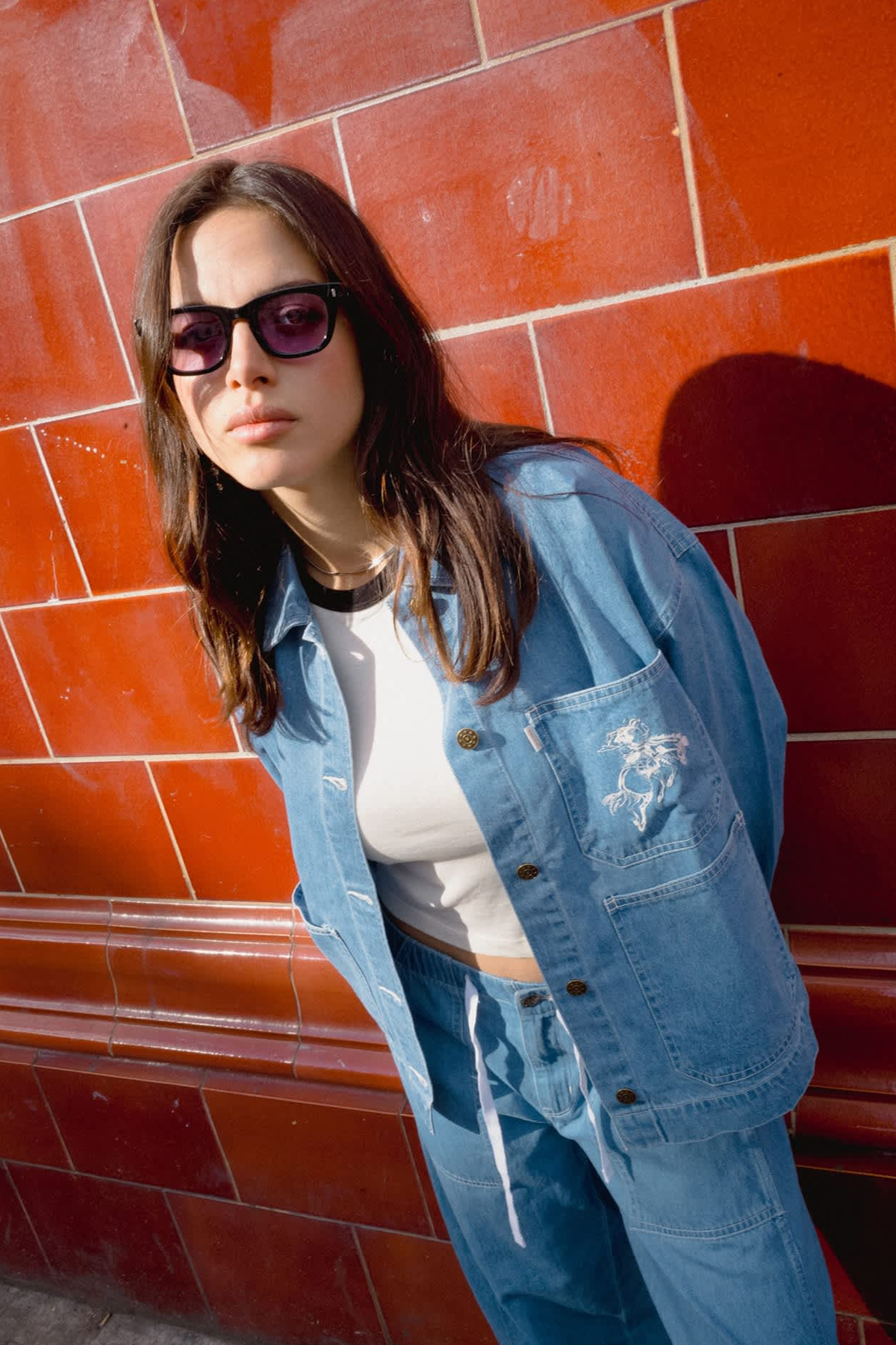 Women's Brixton Barn Jacket in Light Stone Wash