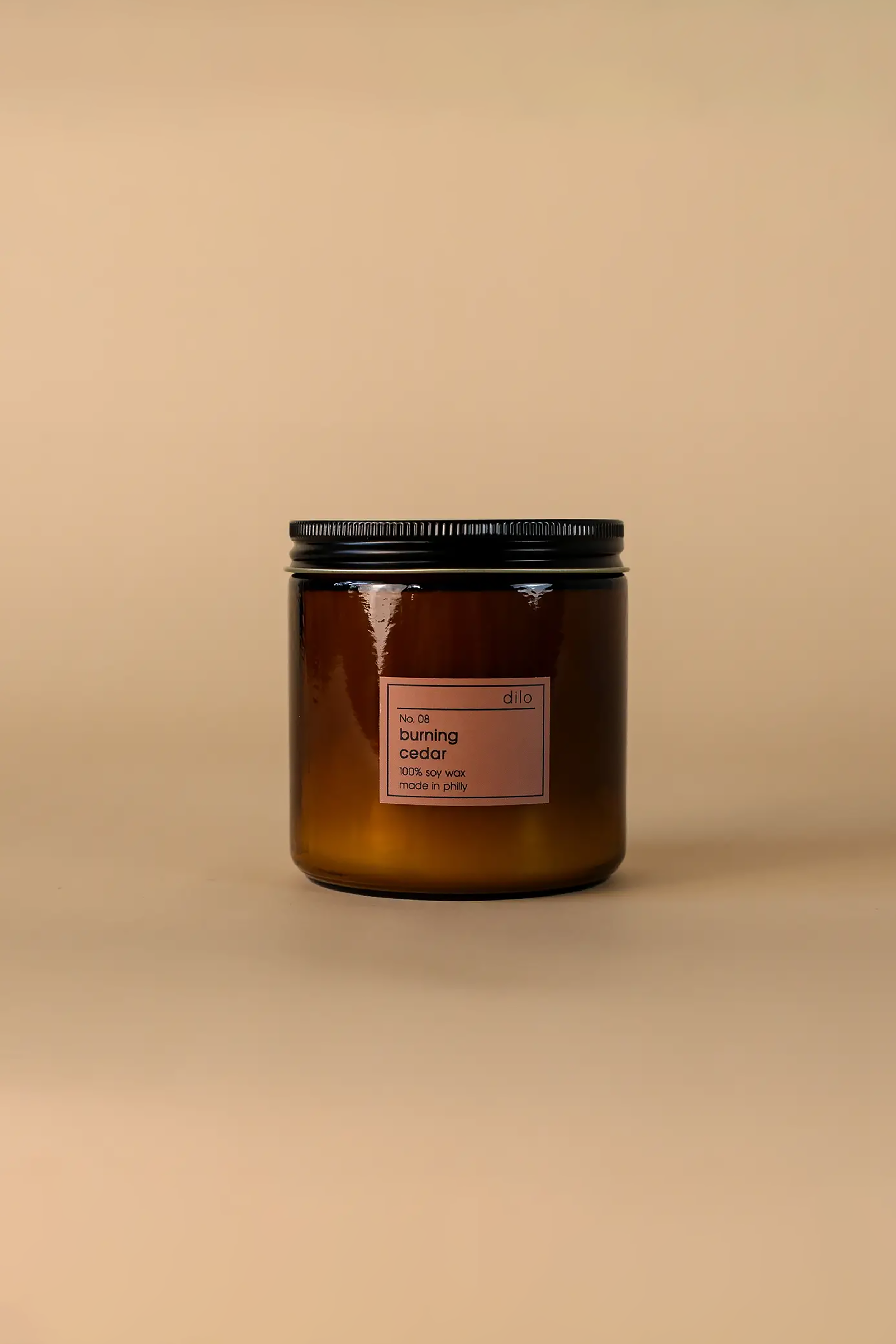 Burning Cedar Candle