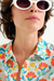 Women's Compania Fantastica Cropped Blouse in Big Royal