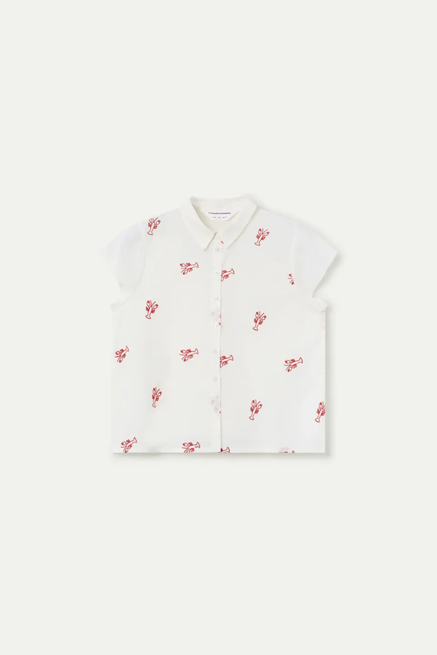 Women's Compania Fantastica Embroidered Blouse in Lobster