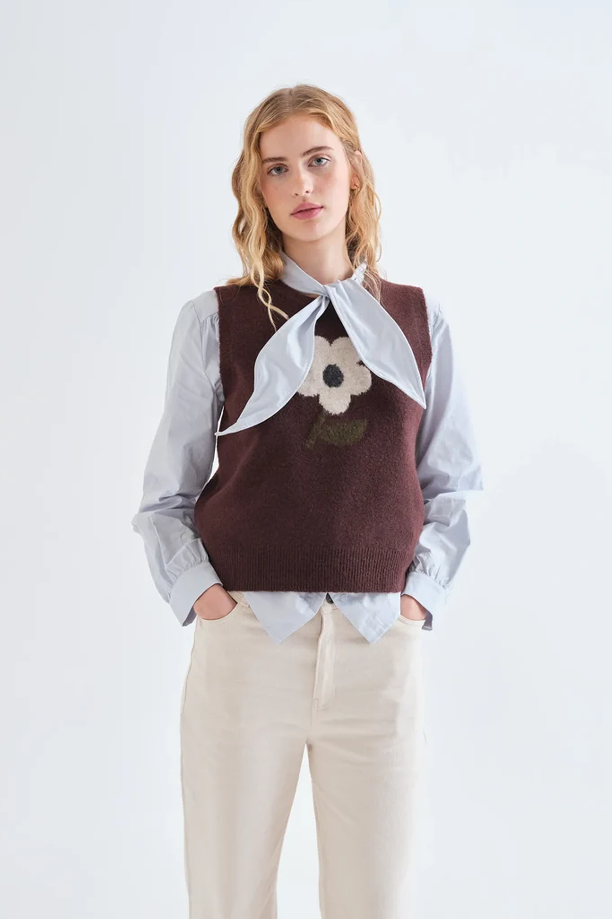 Women's Compania Fantastica Flower Knit Vest