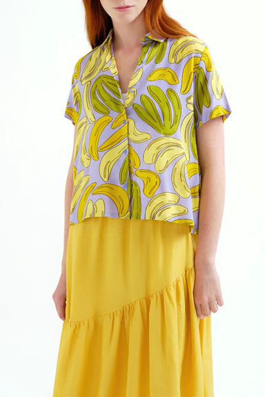 Women's Compania Fantastica Vacation Blouse in Bananas