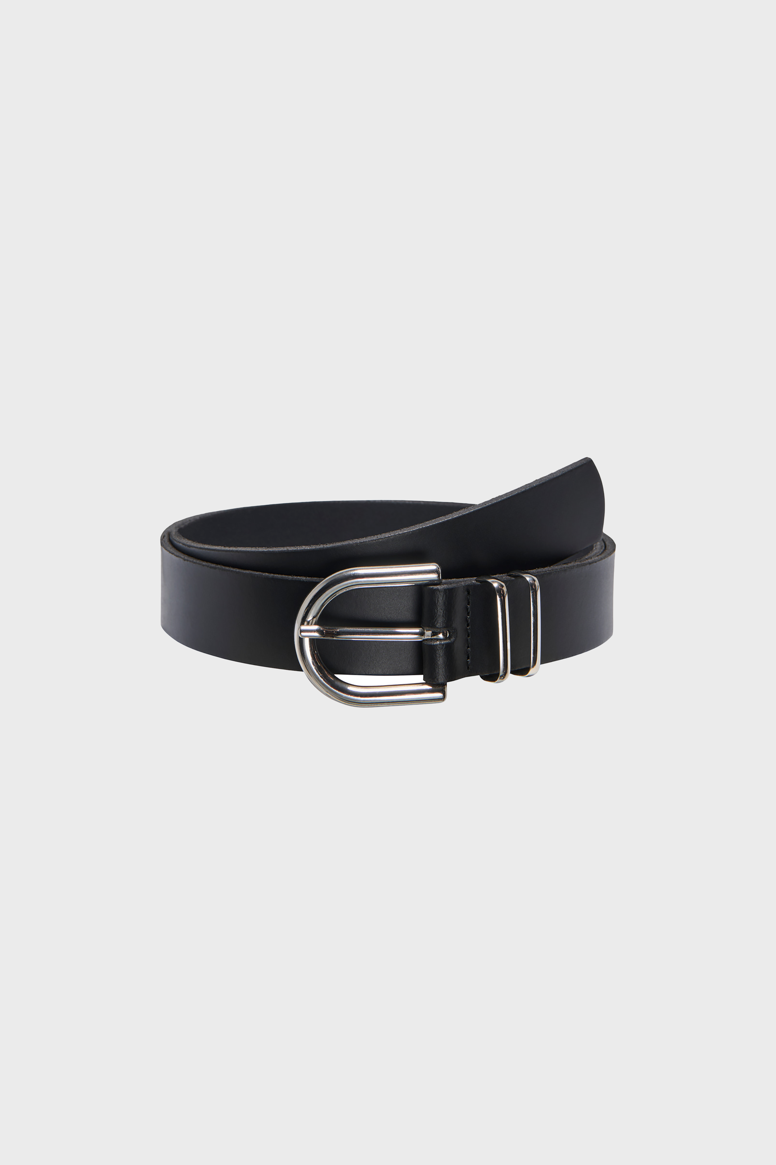Dakota Leather Belt in Black
