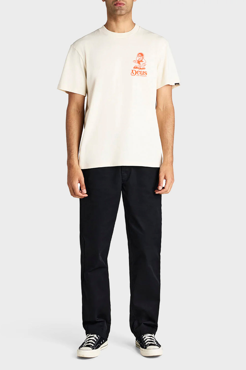 Men's Deus Ex Machina Raptor Tee in Dirty White