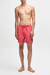 Men's Deus Ex Machina Sandbar Garment Dyed Mesh Short in Melon Red