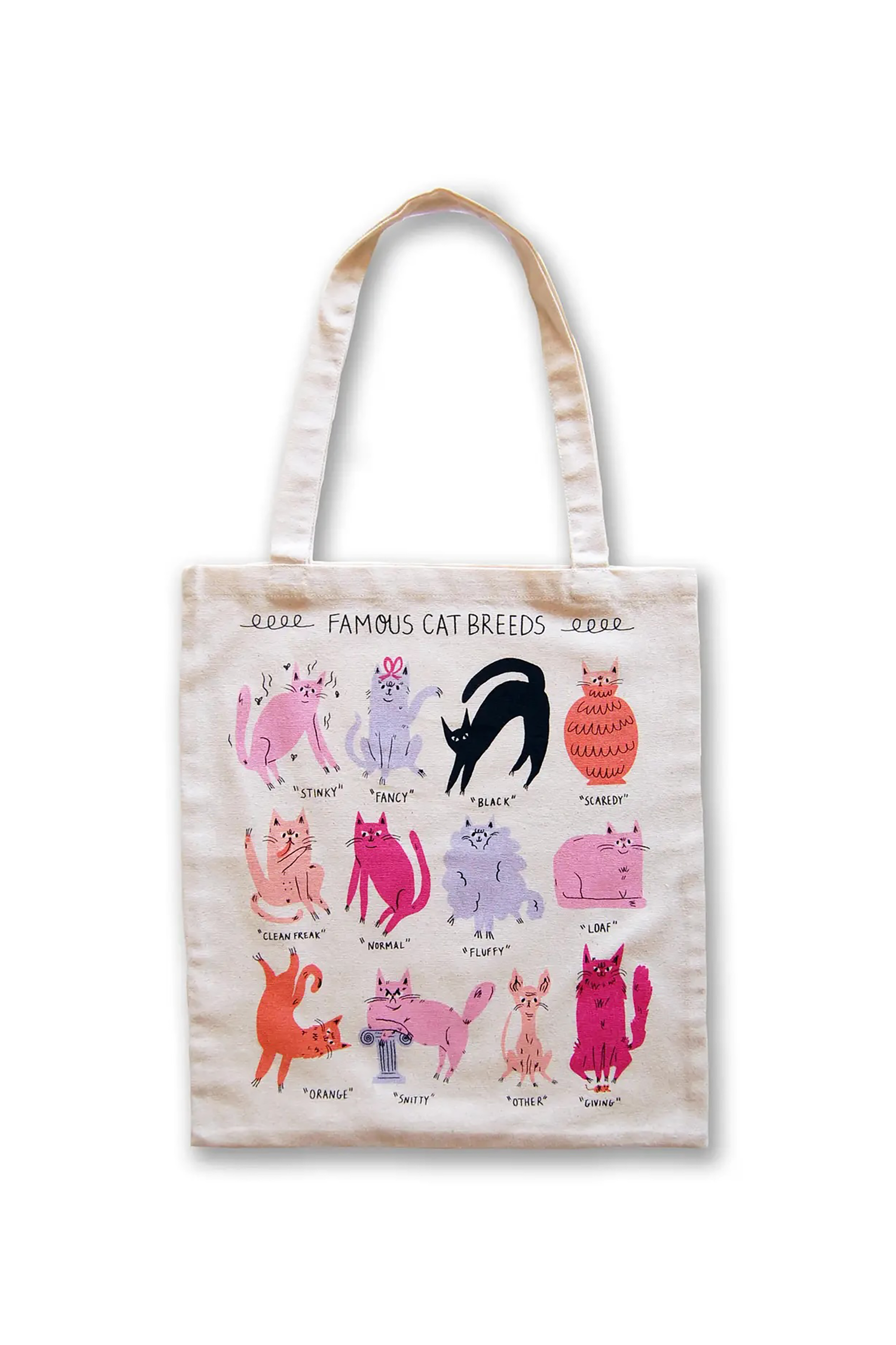 Famous Cat Breeds Tote Bag