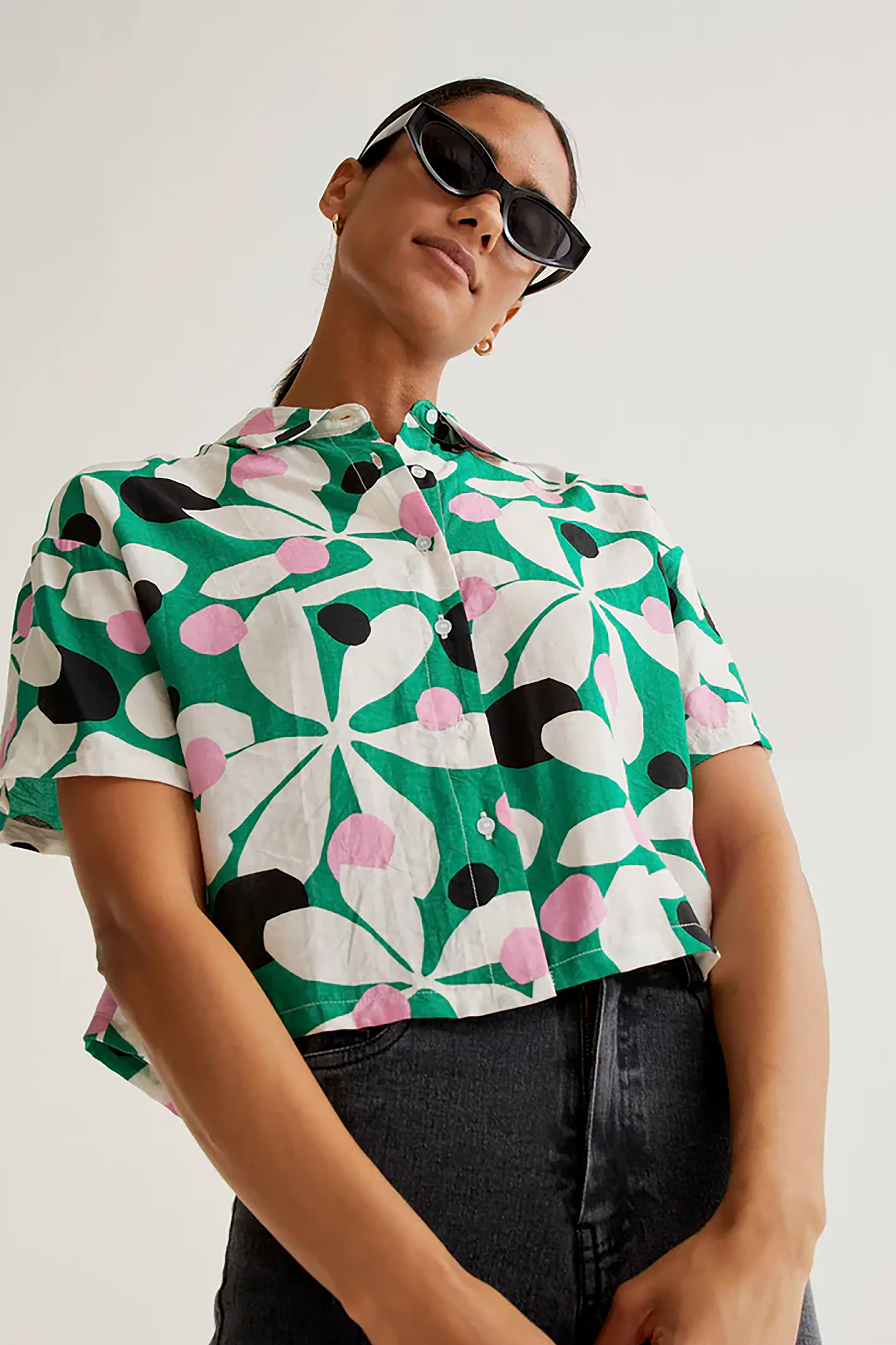 Hosta Print Shirt