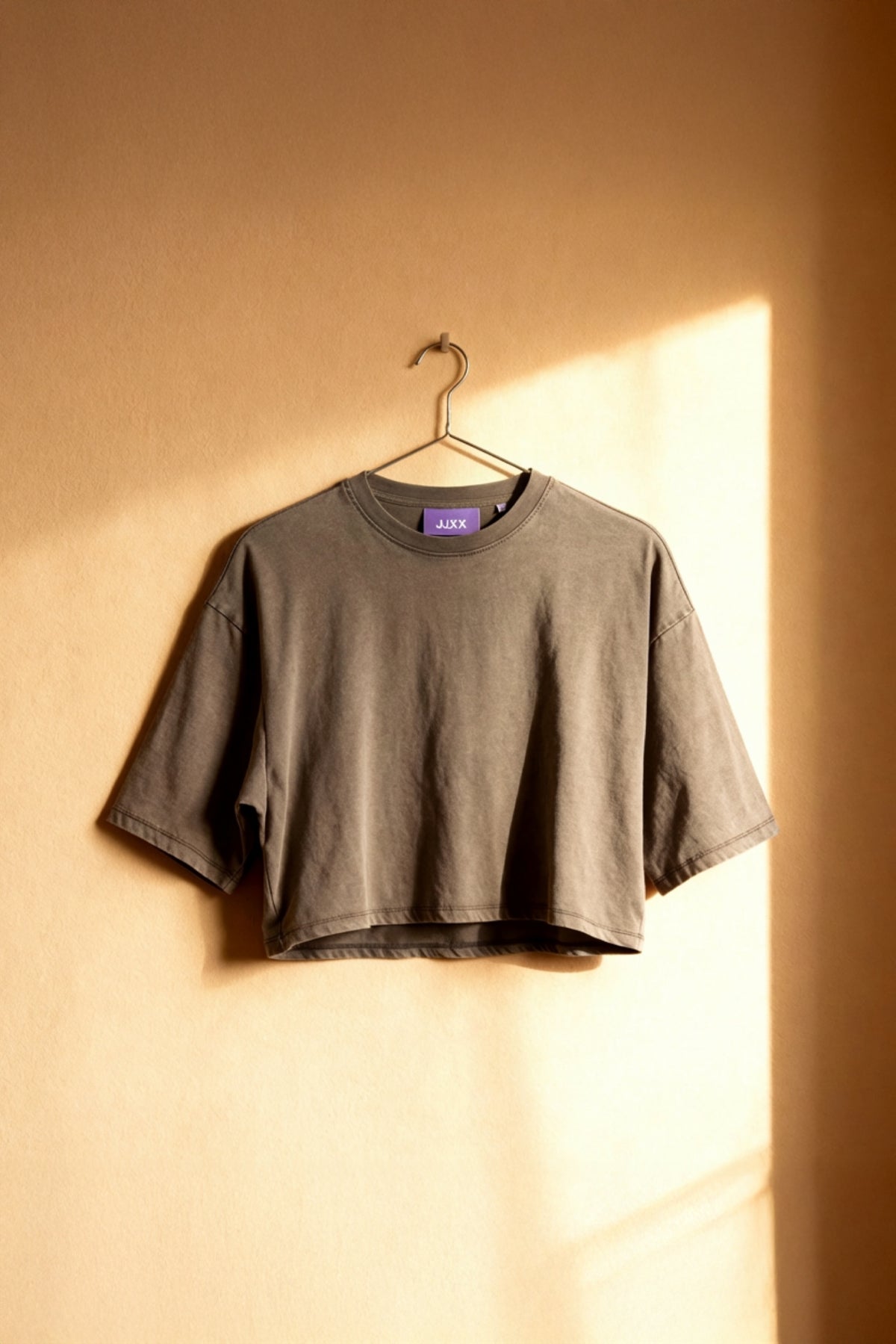 Women's JJXX Andrea Washed Boxy Crop Tee in Bungee Cord