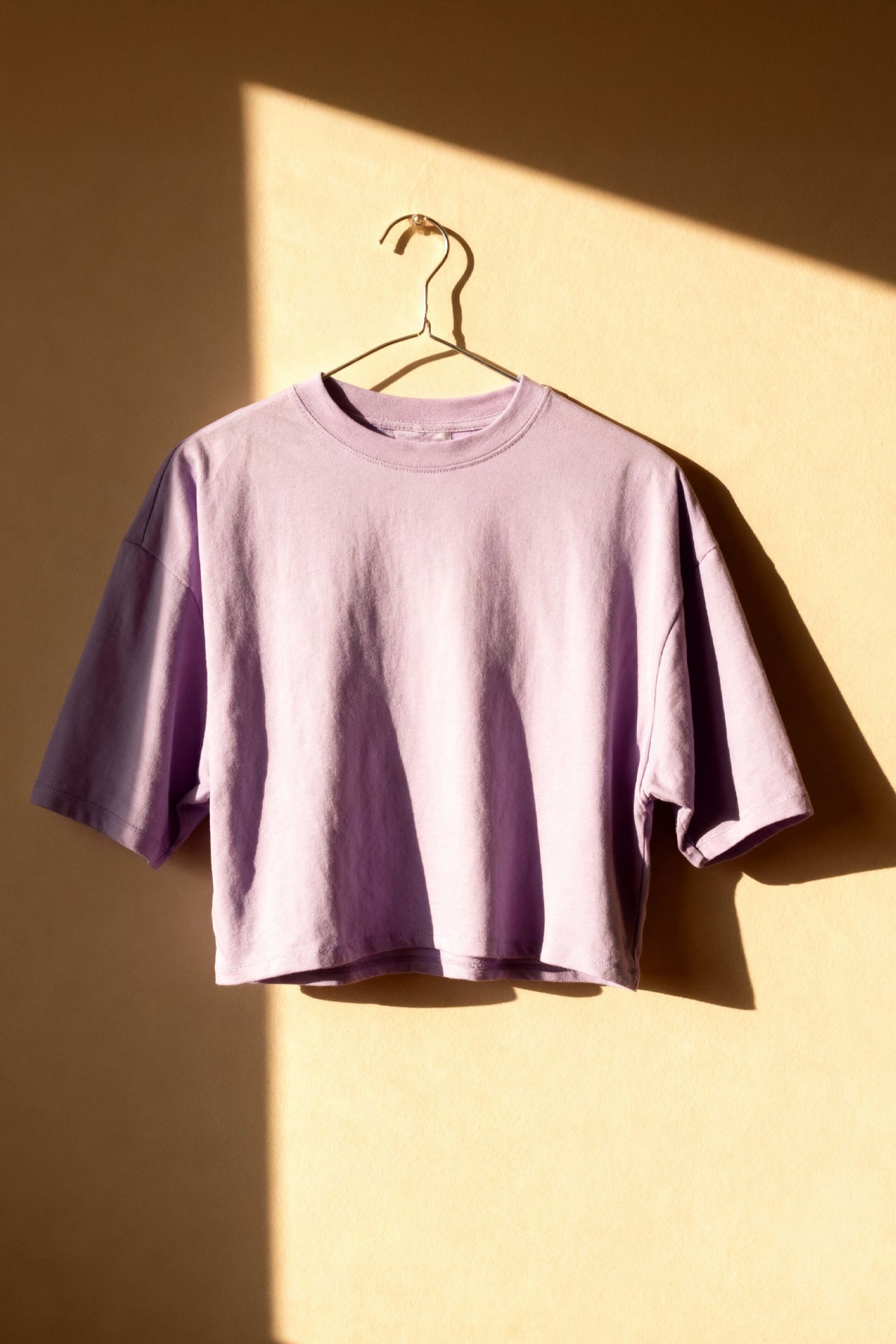 Women's JJXX Andrea Boxy Crop Tee in Purple Rose