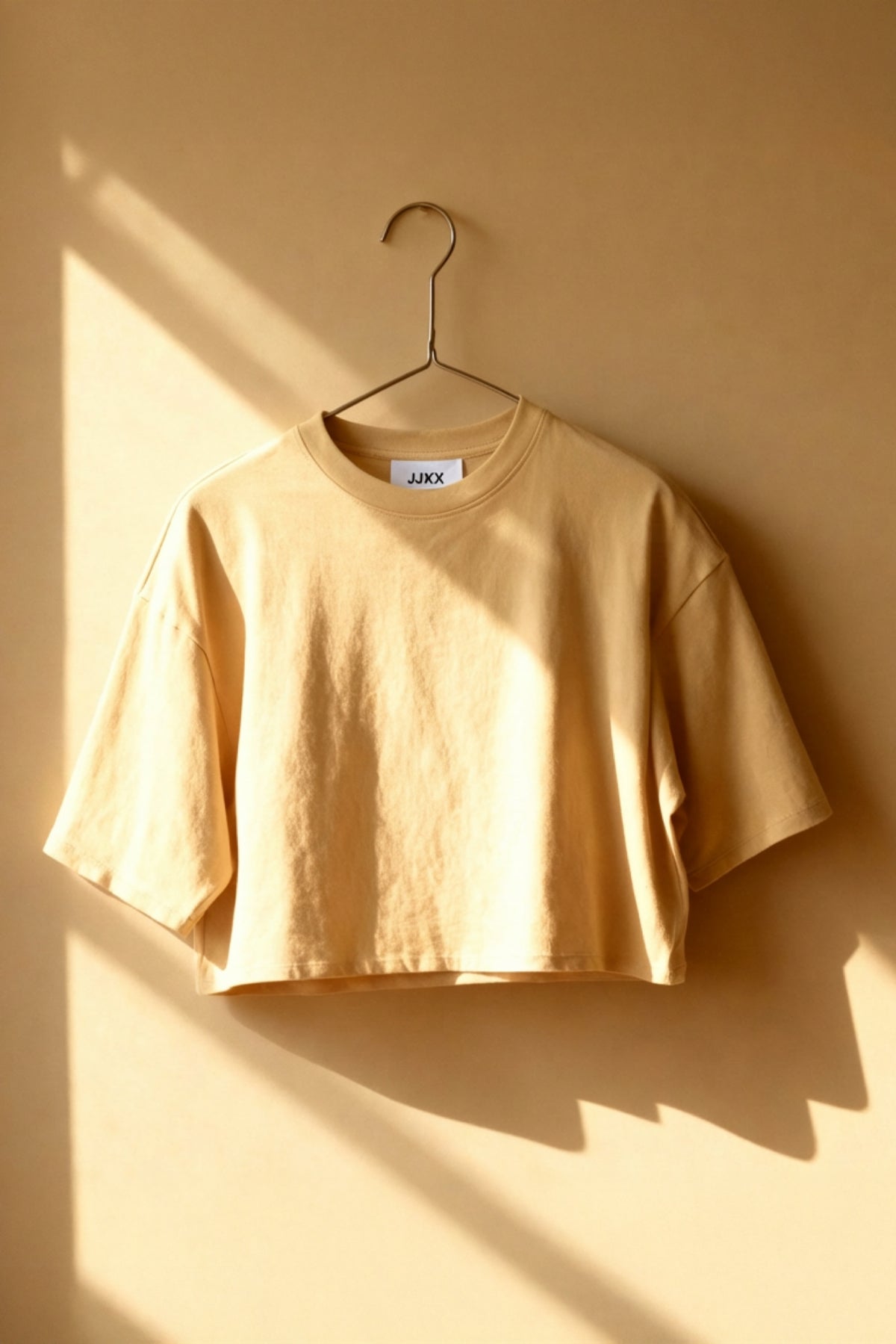 Women's JJXX Andrea Boxy Crop Tee in Sunlight
