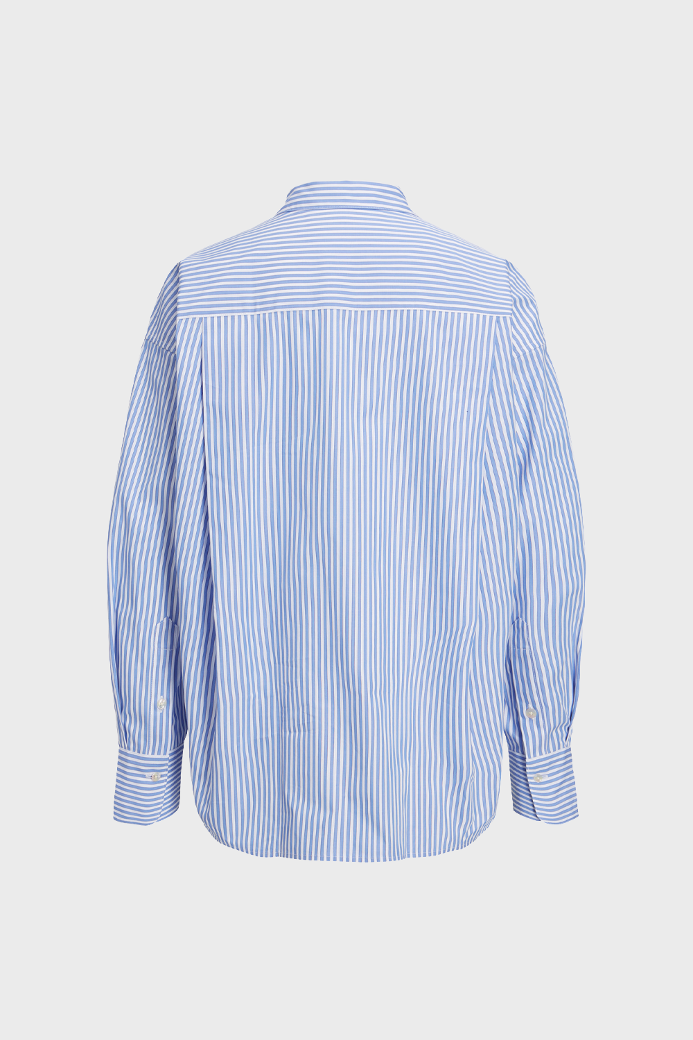 Women's JJXX Jamie Relaxed Poplin Shirt in Navy Blazer Stripes