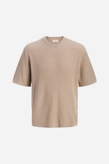 Men's Montauk Knit Short Sleeve Crew in Feather Grey