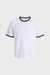 Men's Nantucket Ringer Tee in Bright White