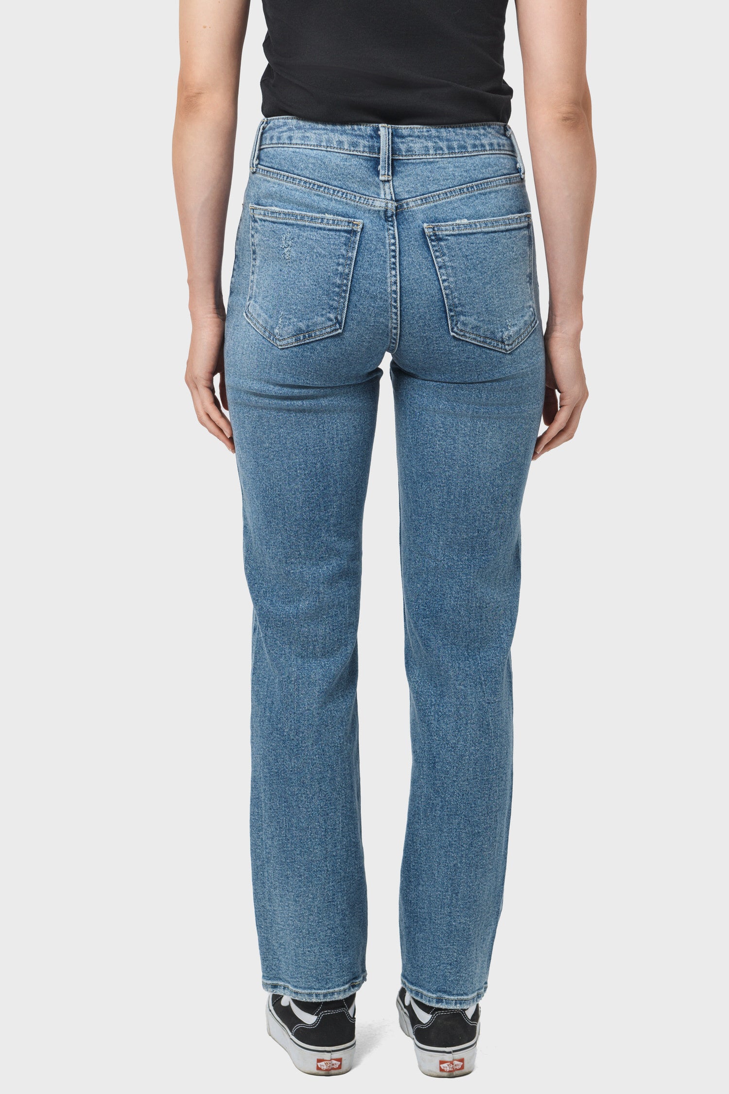 Women's Just Black Denim True Straight Vintage in Medium Wash