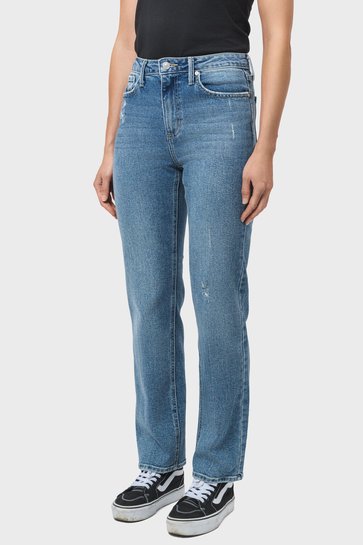 Women's Just Black Denim True Straight Vintage in Medium Wash