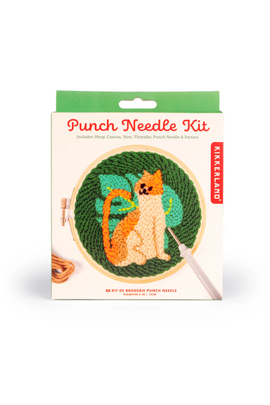 Kikkerland Cat Punch Needle Kit