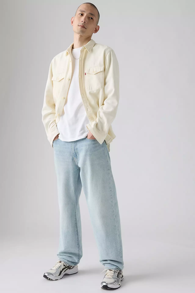 Men's Levi's 568 Loose Straight in Baby Blue Essentials