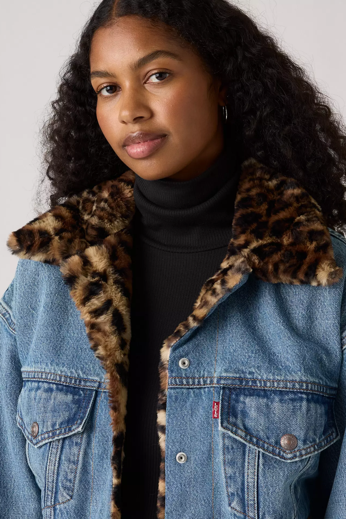 Women's Levi's 90's Fur Trucker in Dolly Day