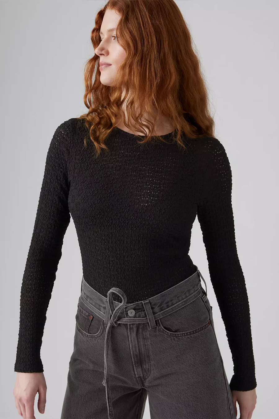 Women's Levi's Anika Crew in Anthracite Night